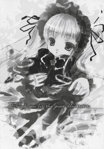 Rating: Safe Score: 0 Tags: 1girl doujinshi doujinshi_#121 dress greyscale image long_hair long_sleeves looking_at_viewer monochrome multiple shinku solo suigintou text_focus twintails upper_body User: admin