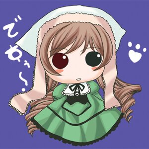 Rating: Safe Score: 0 Tags: 1girl :o blue_background brown_hair chibi dress drill_hair frills full_body green_dress hat head_scarf image long_hair long_sleeves looking_at_viewer ribbon simple_background solo suiseiseki twin_drills very_long_hair User: admin