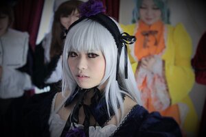 Rating: Safe Score: 0 Tags: 3d 91076 blurry blurry_background blurry_foreground depth_of_field figure frills hairband lips long_hair looking_at_viewer multiple_cosplay multiple_girls photo red_eyes silver_hair solo_focus suigintou tagme User: admin
