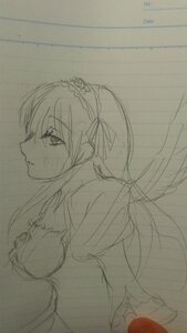 Rating: Safe Score: 0 Tags: 1girl akemi_homura black_hair choker dress feathered_wings floating_hair hair_ribbon hairband image long_hair long_sleeves monochrome ribbon simple_background sketch solo suigintou traditional_media upper_body white_background wings User: admin