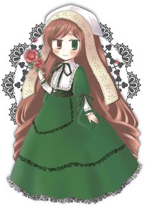 Rating: Safe Score: 0 Tags: 1girl brown_hair dress drill_hair flower frills full_body green_dress green_eyes hat head_scarf heterochromia image long_hair long_sleeves looking_at_viewer red_eyes simple_background smile solo suiseiseki twin_drills very_long_hair watering_can white_background User: admin