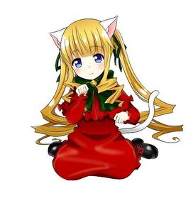 Rating: Safe Score: 0 Tags: 1girl animal_ears black_footwear blonde_hair blue_eyes blush cat_ears cat_tail dress drill_hair full_body image long_hair long_sleeves looking_at_viewer red_dress ringlets shinku shoes simple_background sitting solo tail twin_drills twintails very_long_hair wariza white_background User: admin