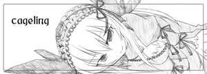 Rating: Safe Score: 0 Tags: 1girl detached_collar dress frills greyscale hairband image long_hair long_sleeves looking_at_viewer monochrome ribbon simple_background smile solo suigintou upper_body white_background wings User: admin