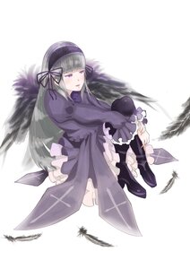 Rating: Safe Score: 0 Tags: 1girl bangs black_feathers black_wings boots dress feathers frilled_sleeves frills full_body hairband image long_hair long_sleeves purple_eyes ribbon solo suigintou very_long_hair wings User: admin