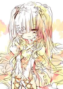 Rating: Safe Score: 0 Tags: 1girl blonde_hair dress flower image kirakishou long_hair pink_hair rose sketch solo User: admin