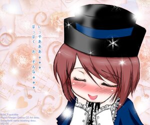 Rating: Safe Score: 0 Tags: 1girl ^_^ blush brown_hair closed_eyes frills hat image open_mouth short_hair smile solo souseiseki User: admin