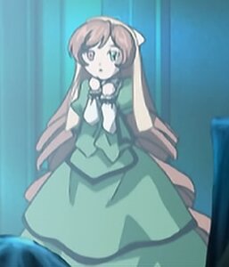 Rating: Safe Score: 0 Tags: 1girl dress green_dress image long_hair long_sleeves looking_at_viewer solo standing suiseiseki very_long_hair User: admin