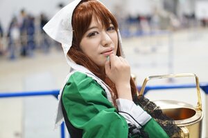Rating: Safe Score: 0 Tags: 1girl 3d blurry blurry_background blurry_foreground brown_eyes brown_hair depth_of_field dress green_dress lips photo realistic solo suiseiseki User: admin