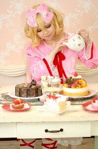 Rating: Safe Score: 0 Tags: 1girl blonde_hair bow bread cake closed_eyes cookie cupcake dress food fork fruit hair_bow hinaichigo pastry pink_dress plate solo strawberry table teacup teapot tiered_tray User: admin