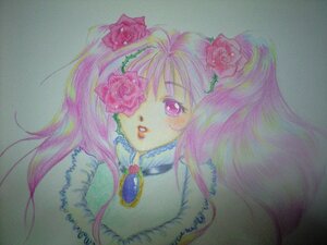 Rating: Safe Score: 0 Tags: 1girl flower fur_trim hair_flower hair_ornament image kirakishou lips long_hair pink_eyes pink_flower pink_hair pink_rose red_flower red_rose rose solo traditional_media twintails User: admin