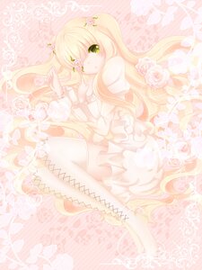 Rating: Safe Score: 0 Tags: 1girl blonde_hair boots cross-laced_footwear dress eyepatch flower hair_flower hair_ornament image kirakishou long_hair pink_flower pink_rose rose solo striped_legwear thigh_boots thighhighs thorns very_long_hair white_flower white_rose User: admin