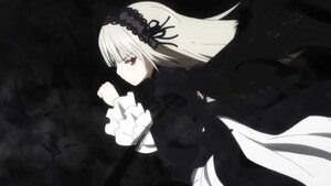 Rating: Safe Score: 0 Tags: 1girl black_dress black_ribbon black_wings dress frilled_sleeves frills hairband image long_hair long_sleeves profile red_eyes ribbon silver_hair simple_background solo suigintou very_long_hair wings User: admin