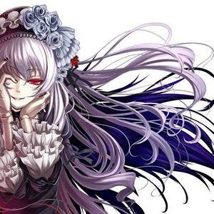 Rating: Safe Score: 0 Tags: 1girl dress flower frills hairband image long_hair long_sleeves red_eyes rose silver_hair smile solo suigintou very_long_hair User: admin