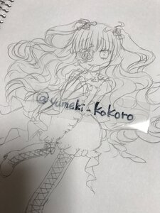 Rating: Safe Score: 0 Tags: 1girl boots cross-laced_footwear dress eyepatch flower frills greyscale hair_ornament image kirakishou long_hair monochrome rose solo thorns traditional_media User: admin