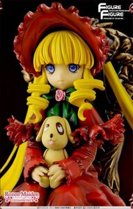 Rating: Safe Score: 0 Tags: 1girl blonde_hair blue_eyes bonnet bow copyright_name doll dress drill_hair flower frills hat long_hair long_sleeves looking_at_viewer pink_bow red_dress rose shinku sitting solo twintails User: admin