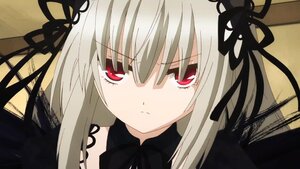 Rating: Safe Score: 0 Tags: 1girl bangs black_dress black_ribbon closed_mouth dress expressionless flower hair_ribbon image long_hair looking_at_viewer red_eyes ribbon rose silver_hair solo suigintou User: admin