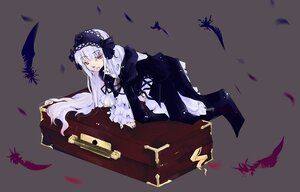 Rating: Safe Score: 0 Tags: 1girl bird black_dress black_feathers black_wings cross dress feathers flower frilled_sleeves frills hairband image long_hair long_sleeves red_eyes rose silver_hair simple_background solo suigintou very_long_hair wings User: admin