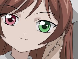 Rating: Safe Score: 0 Tags: 1girl bangs brown_hair closed_mouth eyebrows_visible_through_hair face flower green_eyes hair_between_eyes hair_flower hair_ornament image long_hair looking_at_viewer portrait smile solo suiseiseki User: admin