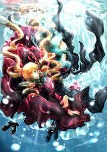 Rating: Safe Score: 0 Tags: 1boy blonde_hair blue_eyes bubble dress frills image long_hair long_sleeves multiple_girls red_eyes shinku solo suigintou twintails underwater User: admin