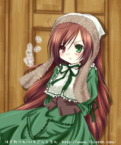 Rating: Safe Score: 0 Tags: 15citron 1girl :t against_door blush brown_hair door dress frills green_dress green_eyes head_scarf heterochromia image indoors long_hair long_sleeves looking_at_viewer lowres photoshop_(medium) pout red_eyes rozen_maiden solo suiseiseki text_focus upper_body very_long_hair User: admin