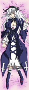 Rating: Safe Score: 0 Tags: 1girl breasts cleavage cross-laced_clothes dakimakura detached_collar dress flower frills full_body hairband image long_hair long_sleeves looking_at_viewer red_eyes silver_hair solo suigintou wings User: admin