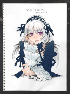 Rating: Safe Score: 0 Tags: 1girl bangs dress flower frilled_sleeves frills hairband image long_hair long_sleeves looking_at_viewer purple_eyes ribbon rose shikishi simple_background smile solo suigintou upper_body white_background wide_sleeves User: admin