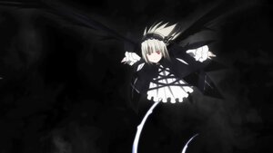 Rating: Safe Score: 0 Tags: 1girl black_wings dress flower frilled_sleeves frills hairband image lolita_fashion long_hair long_sleeves looking_at_viewer red_eyes ribbon solo suigintou wings User: admin