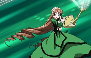 Rating: Safe Score: 0 Tags: 1girl brown_hair dress drill_hair frills green_dress green_eyes head_scarf heterochromia image long_hair long_sleeves red_eyes solo standing suiseiseki twin_drills very_long_hair watering_can User: admin