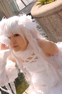 Rating: Safe Score: 0 Tags: 1girl animal_ears bare_shoulders closed_mouth dress kirakishou lips realistic solo white_dress white_hair User: admin