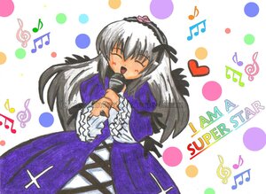 Rating: Safe Score: 3 Tags: 1girl beamed_eighth_notes beamed_sixteenth_notes closed_eyes dress eighth_note frills hairband halftone halftone_background image karaoke long_hair long_sleeves microphone music musical_note open_mouth polka_dot polka_dot_background quarter_note silver_hair singing sixteenth_note solo spoken_musical_note suigintou wings User: admin