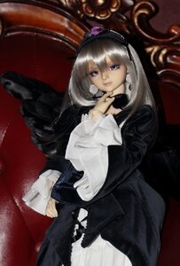 Rating: Safe Score: 0 Tags: 1girl bangs black_dress closed_mouth doll dress flower frills gothic_lolita long_hair long_sleeves looking_at_viewer rose silver_hair solo suigintou User: admin