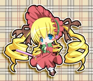 Rating: Safe Score: 0 Tags: 1girl blonde_hair blue_eyes bonnet bow chibi cup dress drill_hair flower full_body holding image long_hair long_sleeves looking_at_viewer open_mouth pink_flower pink_rose plaid plaid_background red_dress rose shinku solo twin_drills twintails very_long_hair User: admin