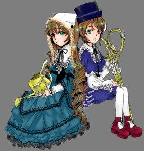 Rating: Safe Score: 0 Tags: 2girls blue_dress brown_hair dress frills green_dress green_eyes hat heterochromia image long_hair long_sleeves looking_at_viewer multiple_girls pair red_eyes siblings sisters souseiseki suiseiseki top_hat twins very_long_hair watering_can User: admin