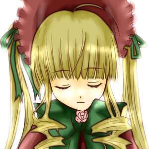 Rating: Safe Score: 0 Tags: 1girl blonde_hair bonnet closed_eyes face flower hat image long_hair ribbon rose shinku sidelocks simple_background solo twintails upper_body white_background User: admin