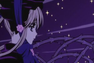 Rating: Safe Score: 0 Tags: 1girl cross dress expressionless flower from_side glint hat image long_hair night profile rose shinku sky solo sparkle upper_body very_long_hair User: admin