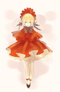 Rating: Safe Score: 0 Tags: 1girl black_bow black_footwear blonde_hair bow capelet dress full_body hair_bow image long_sleeves looking_at_viewer open_mouth red_dress red_eyes shinku shoes short_hair solo standing striped striped_background vertical_stripes white_legwear User: admin
