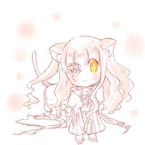 Rating: Safe Score: 0 Tags: 1girl animal_ears blush bow cat_ears dress full_body image kirakishou long_hair long_sleeves smile solo striped vertical_stripes yellow_eyes User: admin