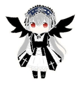 Rating: Safe Score: 0 Tags: 1girl bat_wings dress greyscale image long_sleeves monochrome open_mouth red_eyes scarf solo spot_color striped suigintou wings User: admin
