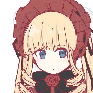 Rating: Safe Score: 0 Tags: 1girl bangs blonde_hair blue_eyes bonnet dress eyebrows_visible_through_hair flower hat image long_hair looking_at_viewer parted_lips pink_rose red_flower red_rose rose shinku sidelocks simple_background solo twintails upper_body white_background User: admin