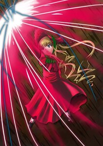 Rating: Safe Score: 0 Tags: 1girl blonde_hair blue_eyes bow bowtie dress drill_hair full_body image long_hair long_sleeves looking_at_viewer red_dress shinku shoes solo standing twintails User: admin