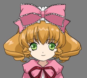 Rating: Safe Score: 0 Tags: 1girl blonde_hair bow dress eyebrows_visible_through_hair frills green_eyes hair_bow hina_ichigo hinaichigo image looking_at_viewer pink_bow ribbon short_hair simple_background smile solo transparent_background upper_body white_background User: admin