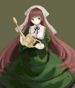 Rating: Safe Score: 0 Tags: 1girl brown_hair dress frills green_dress green_eyes head_scarf heterochromia holding image long_hair long_sleeves looking_at_viewer red_eyes simple_background smile solo suiseiseki very_long_hair watering_can User: admin