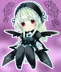 Rating: Safe Score: 0 Tags: 1girl auto_tagged blush dress flower frills gothic_lolita hairband image lolita_fashion lolita_hairband long_hair long_sleeves looking_at_viewer outline red_eyes ribbon rose smile solo suigintou wings User: admin