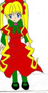 Rating: Safe Score: 0 Tags: 1girl bangs blonde_hair blue_eyes bonnet bow bowtie capelet dress full_body green_bow green_neckwear image long_hair long_sleeves looking_at_viewer pantyhose red_bow red_dress shinku shoes solo standing twintails User: admin