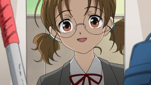 Rating: Safe Score: 0 Tags: 1girl :d bangs blurry blurry_foreground brown_eyes brown_hair depth_of_field eyebrows_visible_through_hair glasses human looking_at_viewer neck_ribbon open_mouth ribbon sakurada_nori school_uniform shirt short_hair short_twintails smile solo twintails User: admin