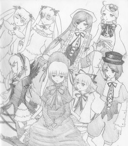 Rating: Safe Score: 0 Tags: 6+girls blush bow dress flower frills hat hina_ichigo image long_hair long_sleeves looking_at_viewer monochrome multiple multiple_girls shinku siblings sisters souseiseki standing suigintou suiseiseki tagme top_hat twintails very_long_hair User: admin