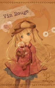 Rating: Safe Score: 0 Tags: 1girl blonde_hair blue_eyes cup flower hair_ribbon hat image long_hair polka_dot ribbon shinku solo twintails very_long_hair User: admin