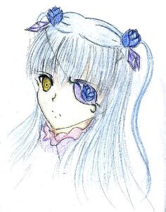 Rating: Safe Score: 0 Tags: 1girl bangs barasuishou blue_flower blue_ribbon butterfly_hair_ornament choker closed_mouth eyebrows_visible_through_hair hair_ornament hair_ribbon image long_hair looking_at_viewer portrait ribbon simple_background solo two_side_up white_background yellow_eyes User: admin