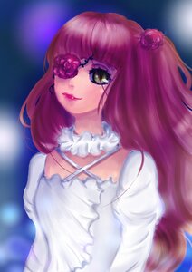 Rating: Safe Score: 0 Tags: 1girl bangs dress eyepatch flower hair_flower hair_ornament image kirakishou lips lipstick long_hair pink_hair rose solo upper_body User: admin