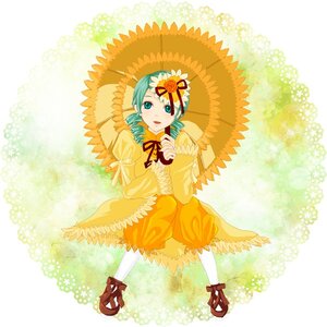 Rating: Safe Score: 0 Tags: 1girl dress drill_hair flower full_body green_hair hair_flower hair_ornament image kanaria pantyhose ribbon smile solo sunflower twin_drills twintails white_legwear User: admin